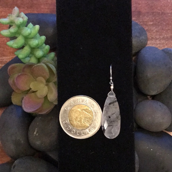 Teardrop Gemstone Earrings - Picture 3 of 3